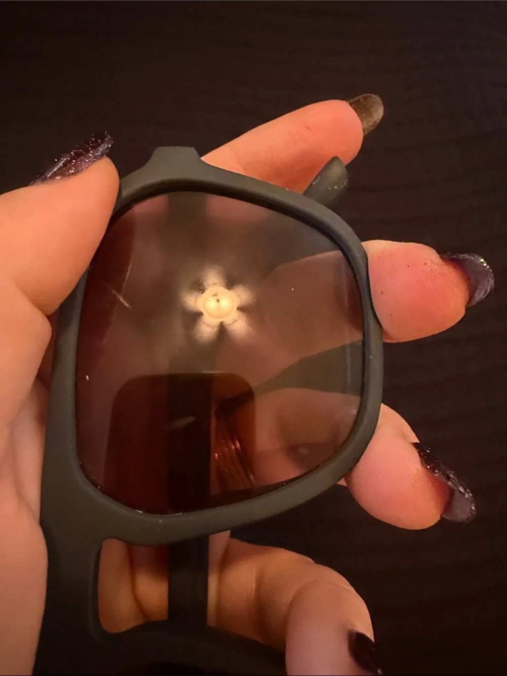 Goodr Navy Blue Sunglasses with soft case